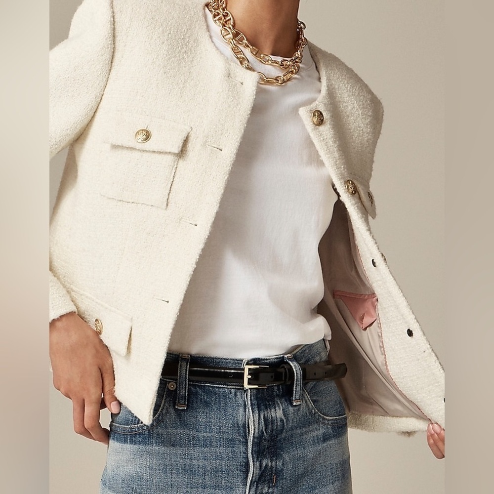 J Crew Isabelle lady jacket in tweed CC271 - Picture 2 of 5